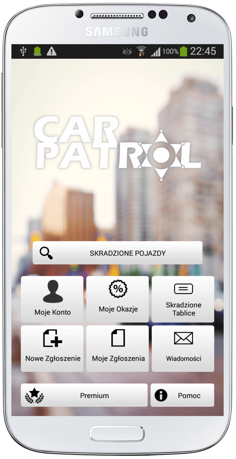 Aplikacja Android - Car Patrol 